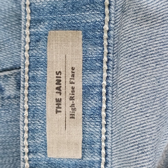 ❤️ AG The Janis High Rise Flare, Medium Light Wash, Stretch Denim Jeans, Size 27 - Picture 10 of 12